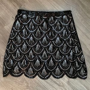 Sequin black skirt. Size S
